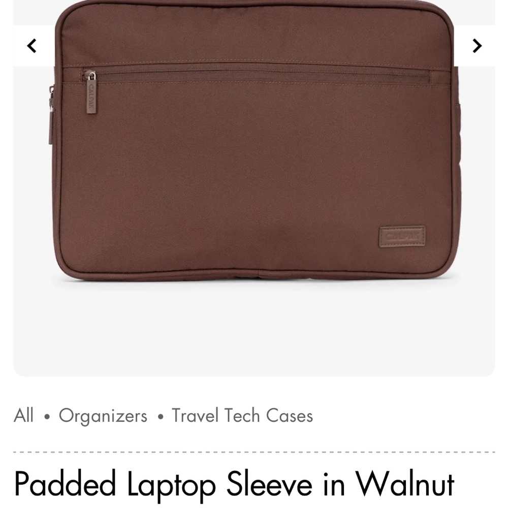 Calpak Brown Laptop Bag Minimalist Design